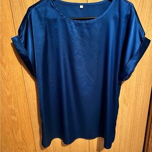 Elegant Blue Women's Top